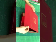 صندوق أسطوانات الورود المصنوع من الورق المقوى مع طابع الذهب